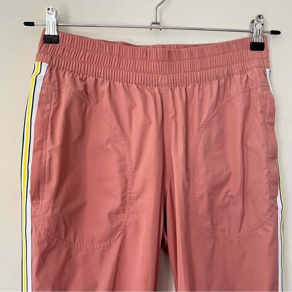 Adidas x Stella McCartney Train Track Side Snap Button Stripe Pants Pink - Picture 4 of 10